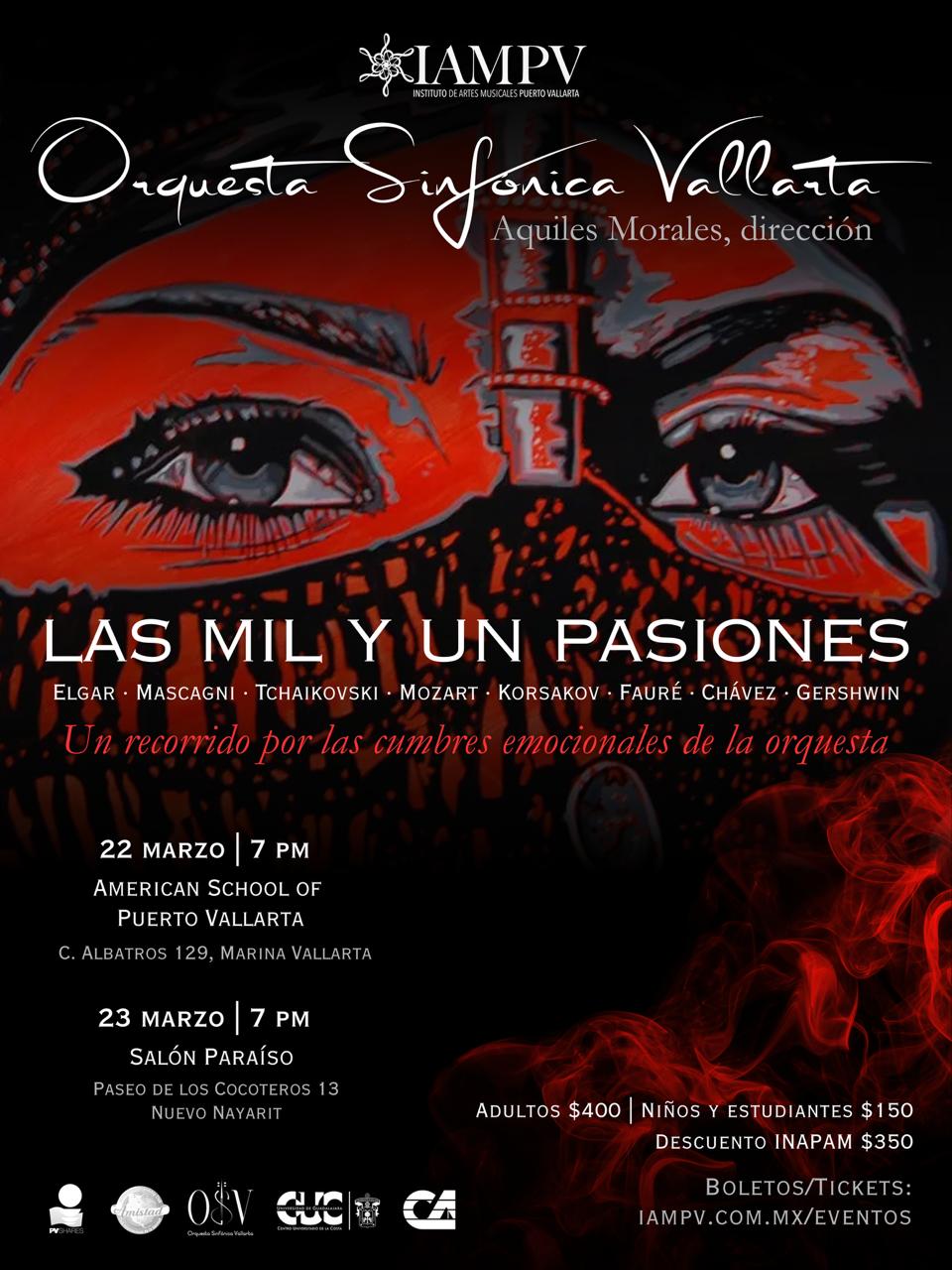 LAS MILY UN PASIONES ELGAR . MASCAGNI . TCHAIKOVSKI . MOZART . KORSAKOV . FAURE . CHAVEZ . GERSHWIN Un recorrido por las cumbres emocionales de la orquesta