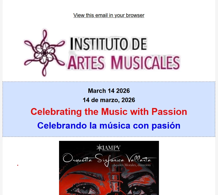 Broadway Singing Star with Orquesta Sinfónica Vallarta in a Spectacular Concert Estrella de Broadway con la Orquesta Sinfónica Vallarta en un concierto espectacular